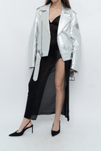 Load image into Gallery viewer, DR. WOO x Rare Silver Space Embroidered Biker Jacket (XS-L)