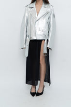 Load image into Gallery viewer, DR. WOO x Rare Silver Space Embroidered Biker Jacket (XS-L)