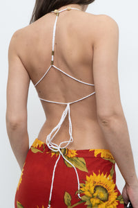 Vintage x White Crochet Bra Top (XS-M)