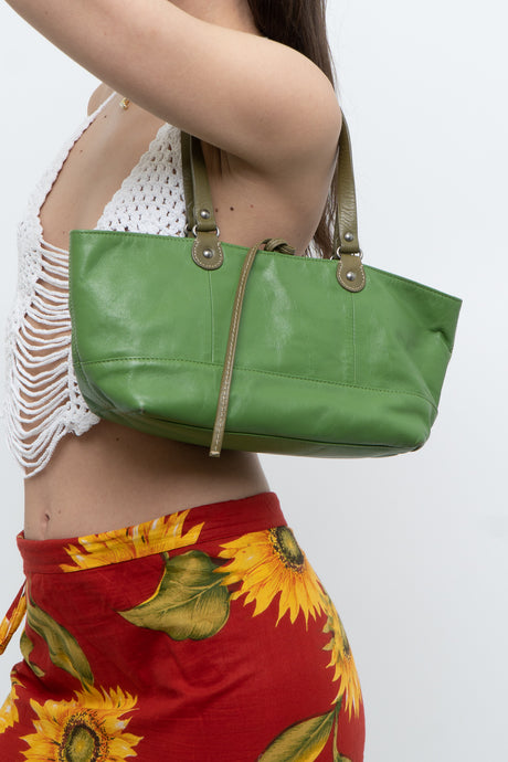 Vintage x Green Leather Small Purse