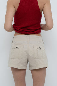 Vintage x JACOB Beige Cotton Shorts (S, M)