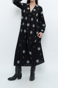 SUNDRESS x Black Silver, Gold Beaded Maxi Dress (XS-M)