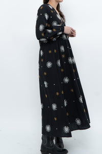 SUNDRESS x Black Silver, Gold Beaded Maxi Dress (XS-M)