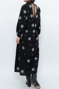 SUNDRESS x Black Silver, Gold Beaded Maxi Dress (XS-M)