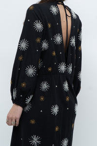 SUNDRESS x Black Silver, Gold Beaded Maxi Dress (XS-M)