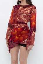 Load image into Gallery viewer, Vintage x Red Patterned Mesh Dress/Top (S, M)