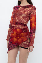 Load image into Gallery viewer, Vintage x Red Patterned Mesh Dress/Top (S, M)