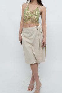 Vintage x MAAC LONDON Beige Linen Skort (XS, S)