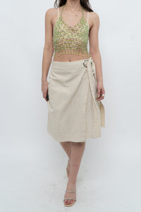 Vintage x MAAC LONDON Beige Linen Skort (XS, S)