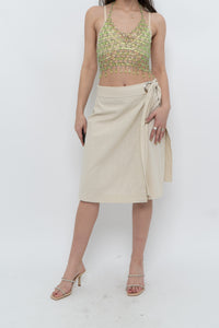 Vintage x MAAC LONDON Beige Linen Skort (XS, S)