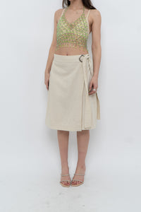 Vintage x MAAC LONDON Beige Linen Skort (XS, S)