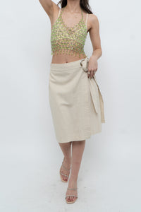 Vintage x MAAC LONDON Beige Linen Skort (XS, S)