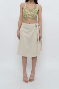 Vintage x MAAC LONDON Beige Linen Skort (XS, S)