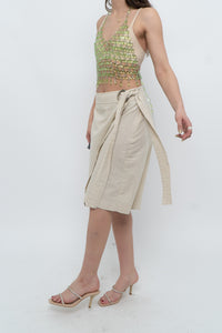 Vintage x MAAC LONDON Beige Linen Skort (XS, S)