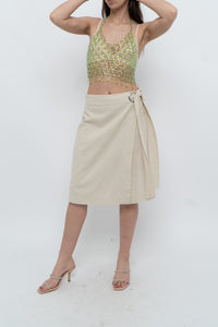 Vintage x MAAC LONDON Beige Linen Skort (XS, S)