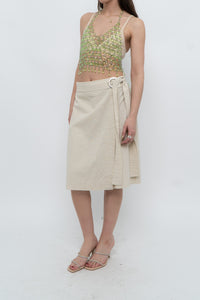 Vintage x MAAC LONDON Beige Linen Skort (XS, S)