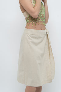 Vintage x MAAC LONDON Beige Linen Skort (XS, S)