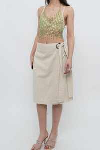 Vintage x MAAC LONDON Beige Linen Skort (XS, S)