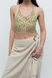 Vintage x MAAC LONDON Beige Linen Skort (XS, S)