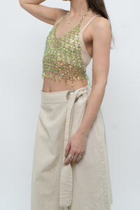 Vintage x MAAC LONDON Beige Linen Skort (XS, S)