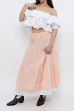 Load image into Gallery viewer, ZARA x Cotton White Off-Shoulder Cropped Bohemian Top (M, L)