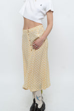 Load image into Gallery viewer, FAITHFUL THE BRAND x Yellow Dotted Midi Skirt (M)