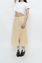 Load image into Gallery viewer, FAITHFUL THE BRAND x Yellow Dotted Midi Skirt (M)
