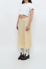 Load image into Gallery viewer, FAITHFUL THE BRAND x Yellow Dotted Midi Skirt (M)