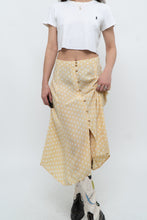 Load image into Gallery viewer, FAITHFUL THE BRAND x Yellow Dotted Midi Skirt (M)