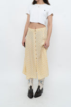 Load image into Gallery viewer, FAITHFUL THE BRAND x Yellow Dotted Midi Skirt (M)