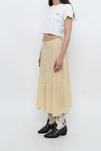 Load image into Gallery viewer, FAITHFUL THE BRAND x Yellow Dotted Midi Skirt (M)
