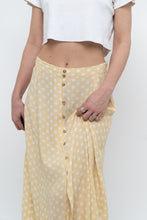 Load image into Gallery viewer, FAITHFUL THE BRAND x Yellow Dotted Midi Skirt (M)