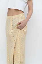 Load image into Gallery viewer, FAITHFUL THE BRAND x Yellow Dotted Midi Skirt (M)