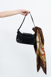 Vintage x STUART WEITZMAN Black Leather Small Purse
