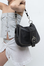 Load image into Gallery viewer, Vintage x COACH Black Leather Oversized Purse