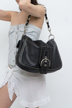Load image into Gallery viewer, Vintage x COACH Black Leather Oversized Purse
