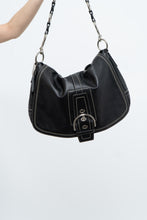 Load image into Gallery viewer, Vintage x COACH Black Leather Oversized Purse
