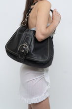 Load image into Gallery viewer, Vintage x COACH Black Leather Oversized Purse