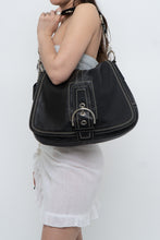 Load image into Gallery viewer, Vintage x COACH Black Leather Oversized Purse