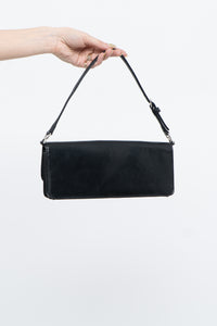 Vintage x Black Leather Small Clutch