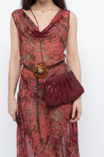 Load image into Gallery viewer, Vintage x Made in Hong Kong x Burgundy Chainlink Purse