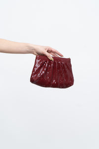 Vintage x Made in Hong Kong x Burgundy Chainlink Purse