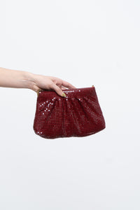 Vintage x Made in Hong Kong x Burgundy Chainlink Purse