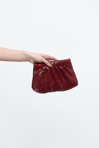 Vintage x Made in Hong Kong x Burgundy Chainlink Purse