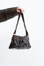 Load image into Gallery viewer, Vintage x Patent Croc Brown Purse