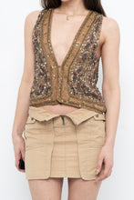 Load image into Gallery viewer, DOLLS POINT x Full Beaded Tan Vest (XS, S)