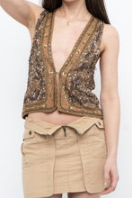 Load image into Gallery viewer, DOLLS POINT x Full Beaded Tan Vest (XS, S)