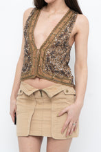 Load image into Gallery viewer, DOLLS POINT x Full Beaded Tan Vest (XS, S)