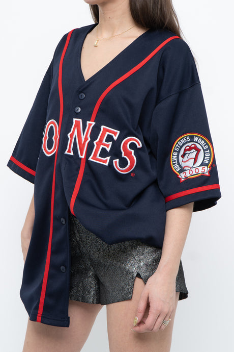 Vintage x LIQUID BLUE Navy Rolling Stones Boston Jersey (XS-XL)
