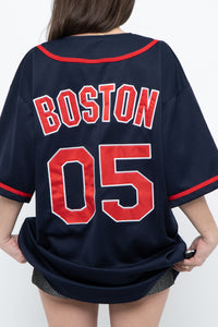 Vintage x LIQUID BLUE Navy Rolling Stones Boston Jersey (XS-XL)